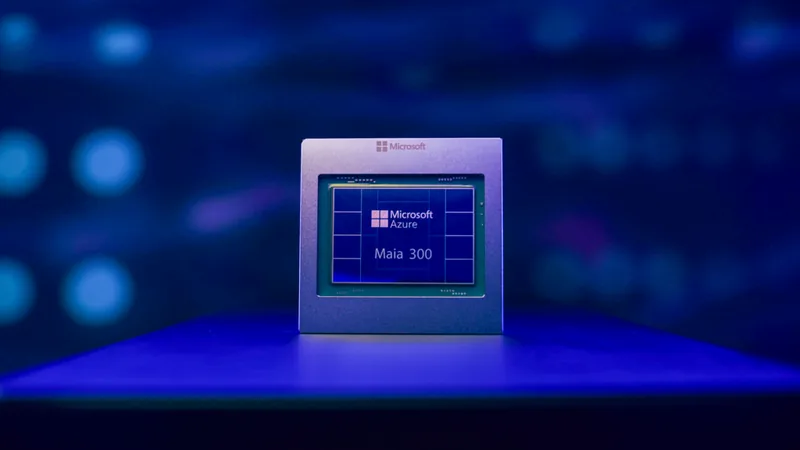 Microsoft Azure Maia AI 加速芯片官方图片(Microsoft Source)